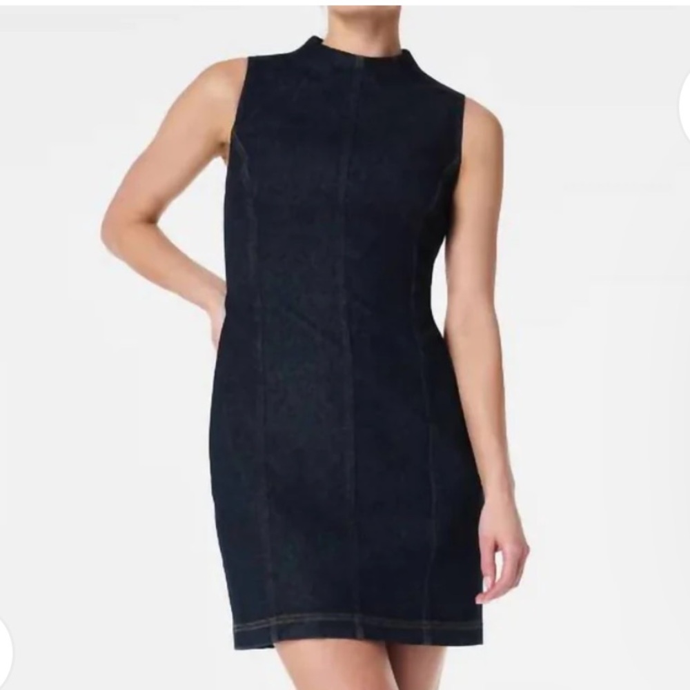 NWT Spanx denim seamed shift dress